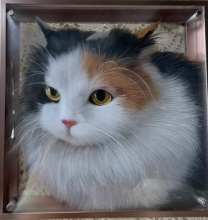Custom Pet Portrait - Acrylic Paint (6-Layer)